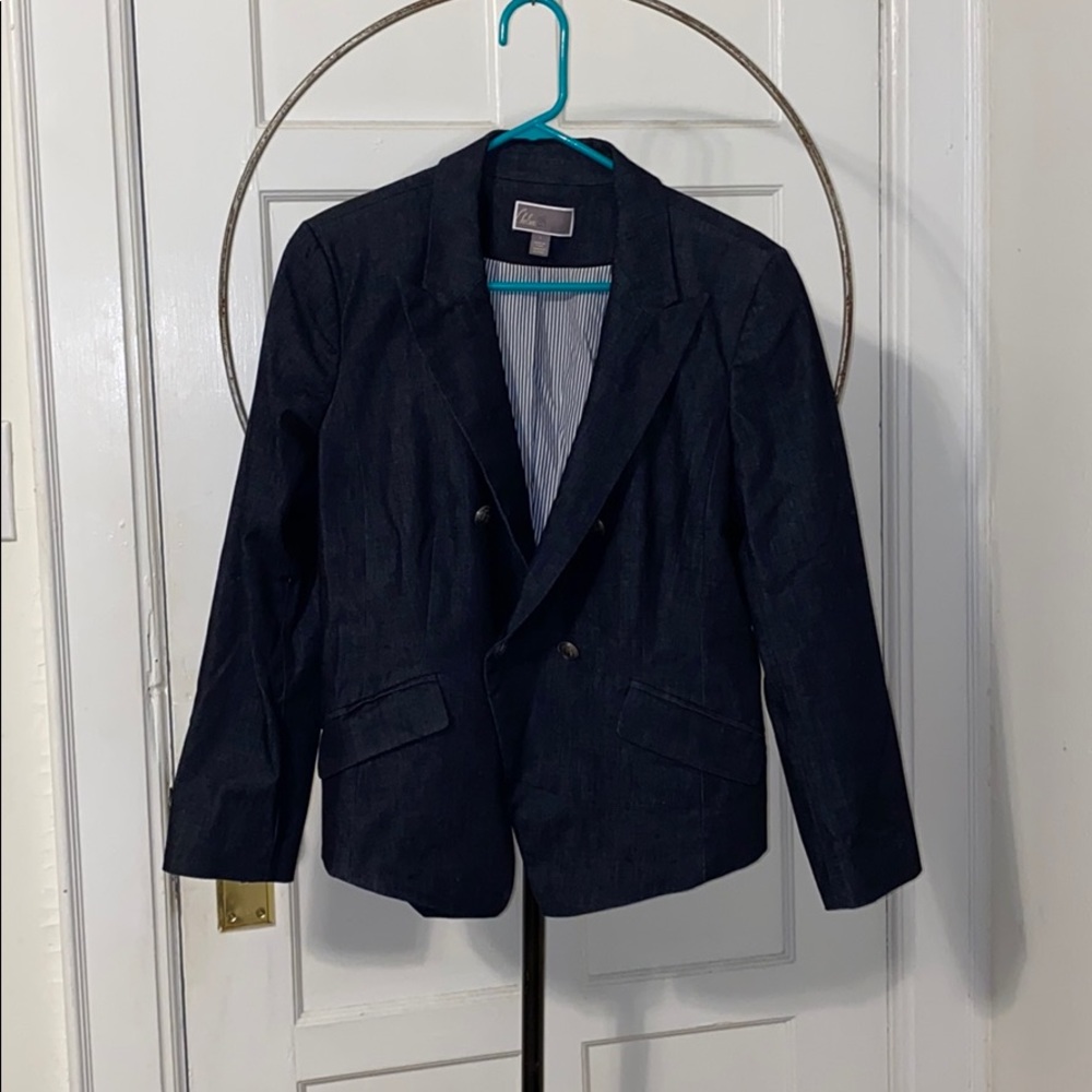 Chelsea28 Chambray Jacket - double breasted - sz L